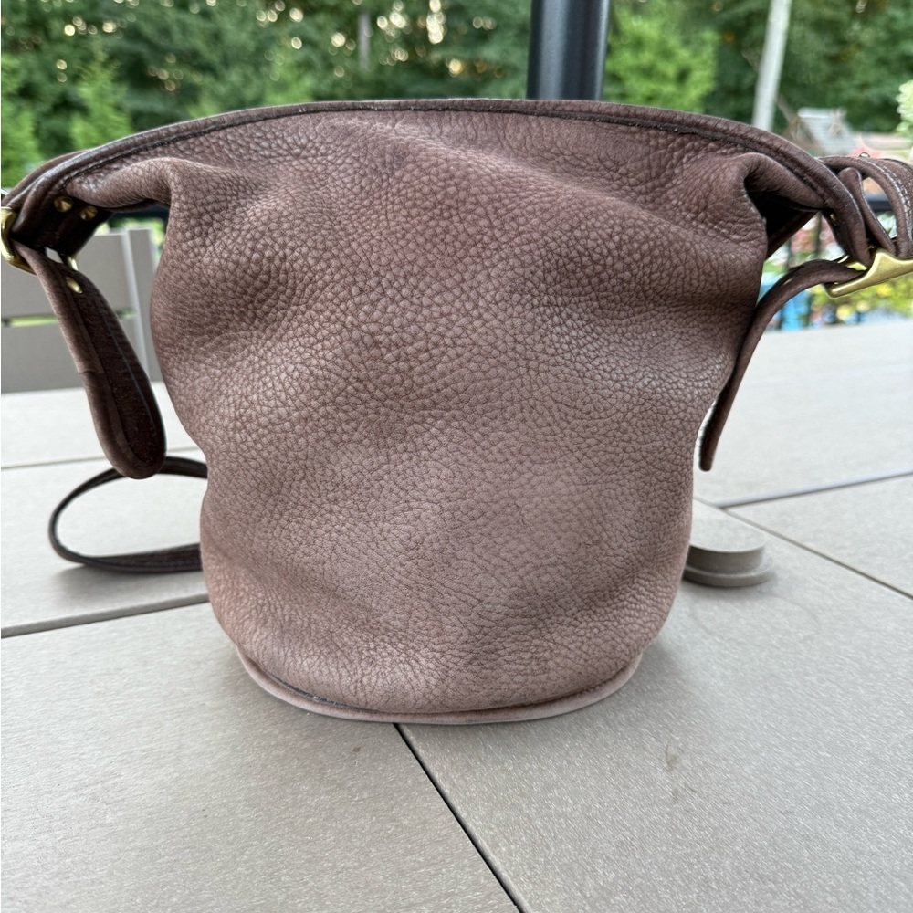 Vintage Coach Nubuc Helen’s Legacy Duffle 4952 in Chocolate 🐻🍫 - Picture 6 of 12